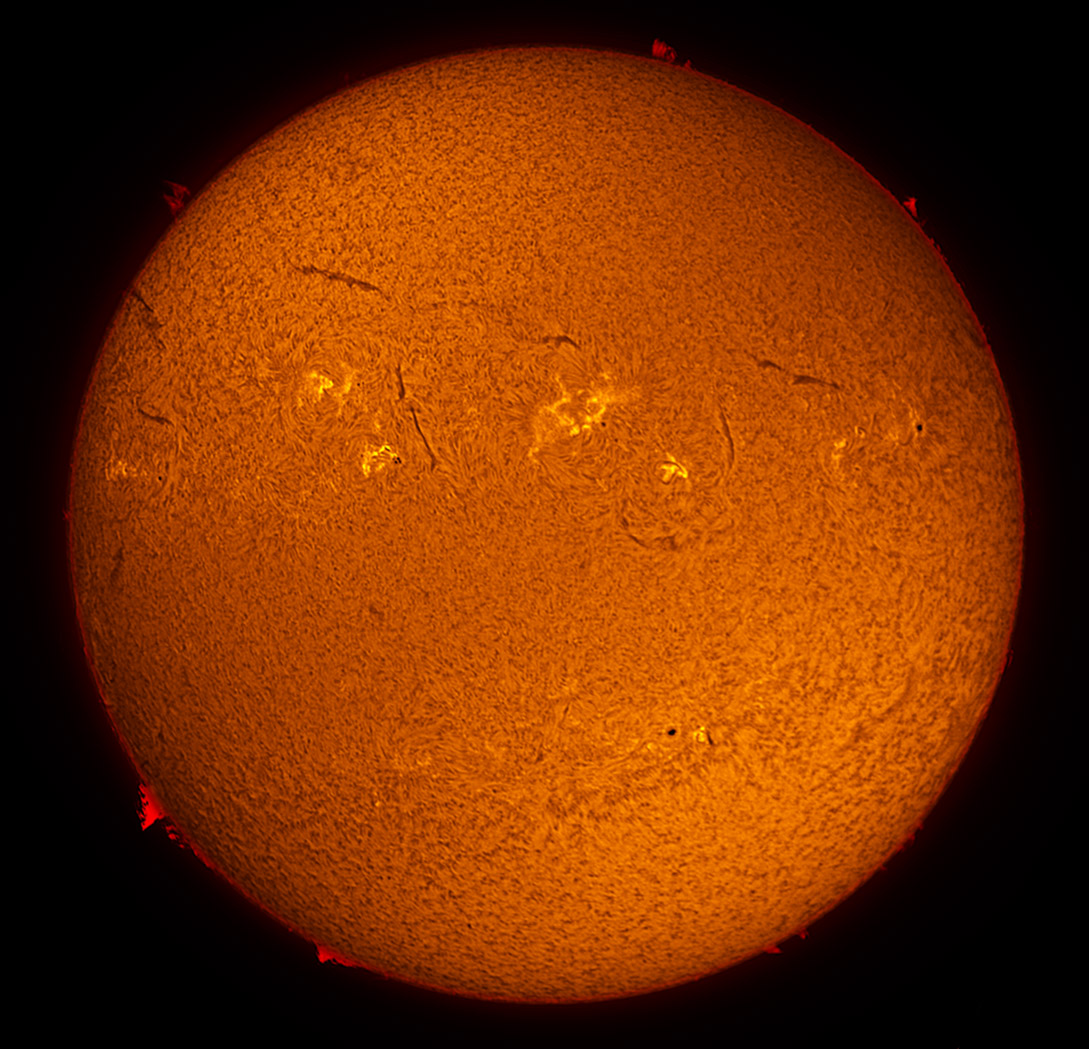 Solar Disk in h-alpha 11/17/2012