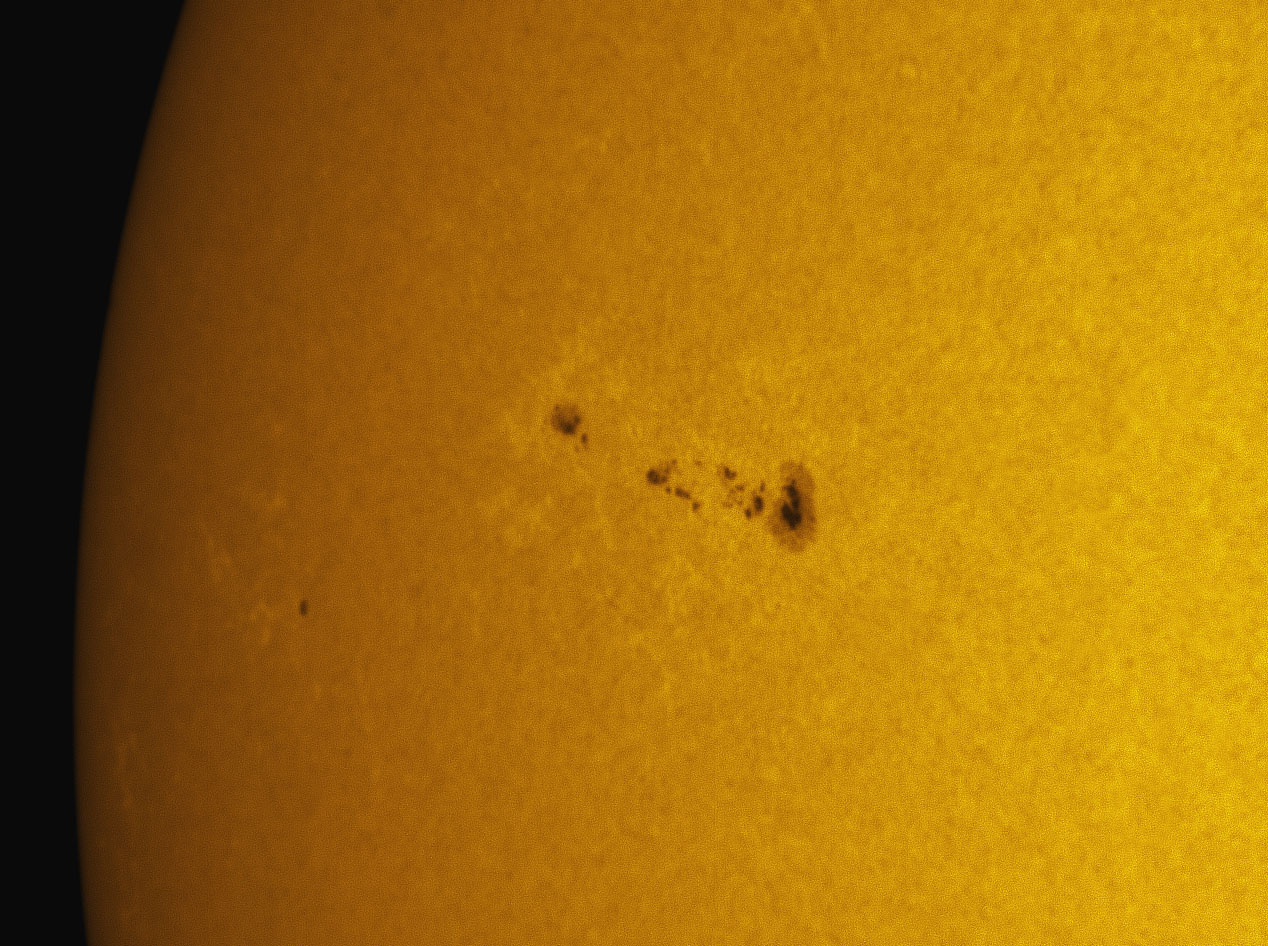 Sunspot 1358 in white light 11/25/2011
