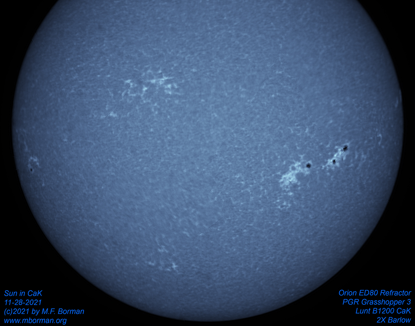 Sun in CaK 11/28/2021