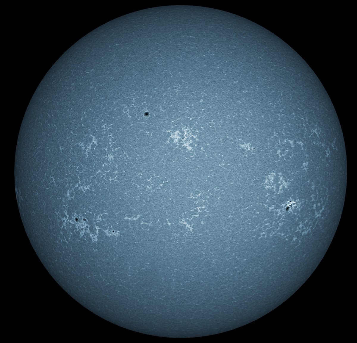 Solar Disk in CaK 12/26/2014
