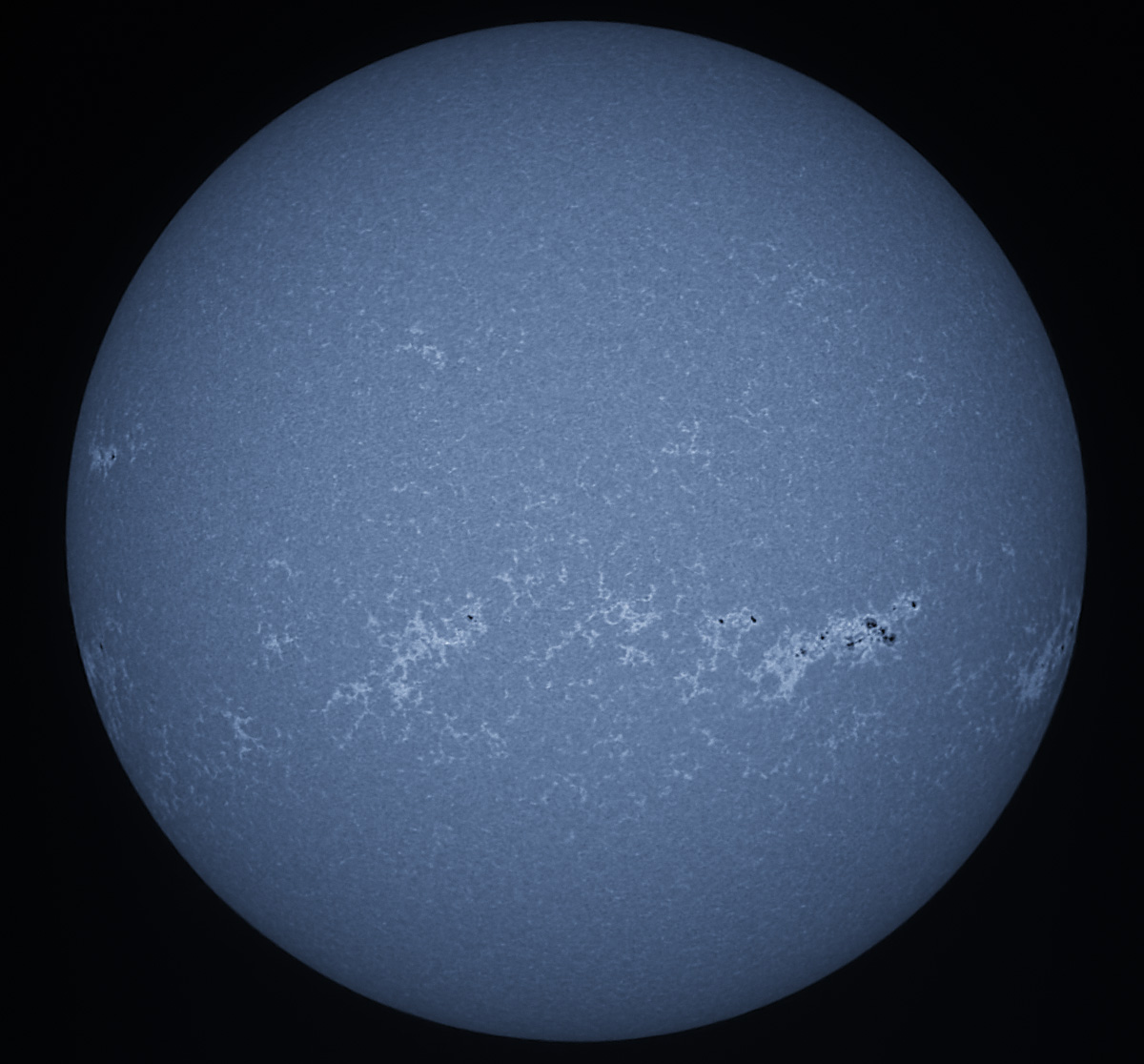 Solar Disk in CaK 12/31/2013