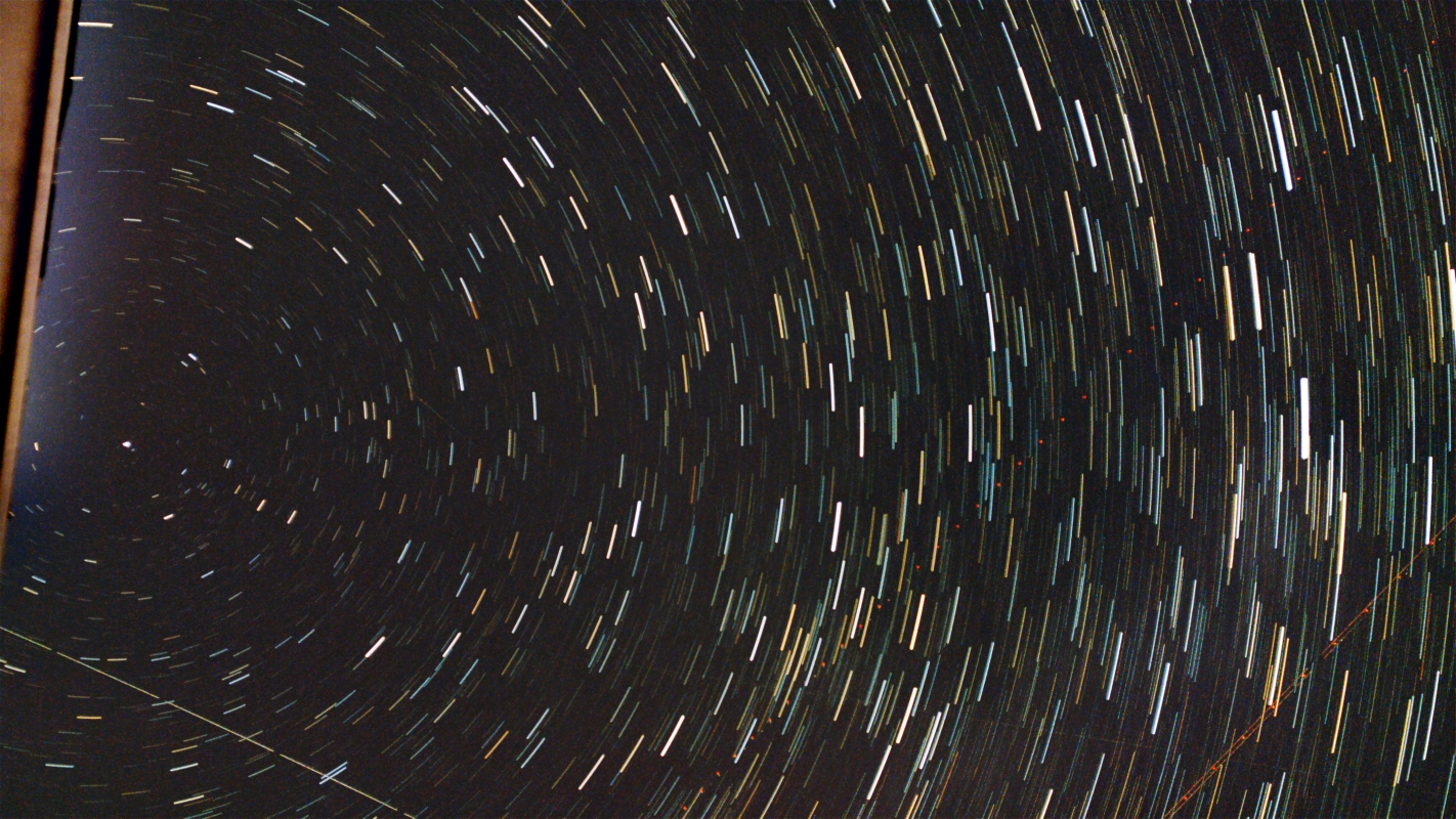 Star Trails taken 10/13/26 with a Seestar S50 Pro Smart Telescope.